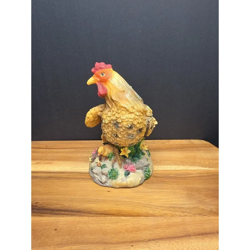 Vintage Music Box Dolgen Corp Hen & 2 Chicks W/ Rooster Crow Sound Tested WORKS!